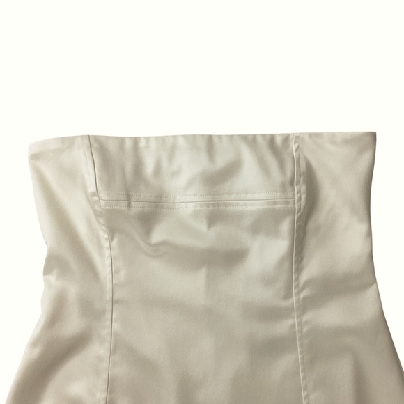 WeWoreWhat Size 4 NWT Strapless Peplum Mini Dress in Ecru Cream Ivory - Picture 7 of 12